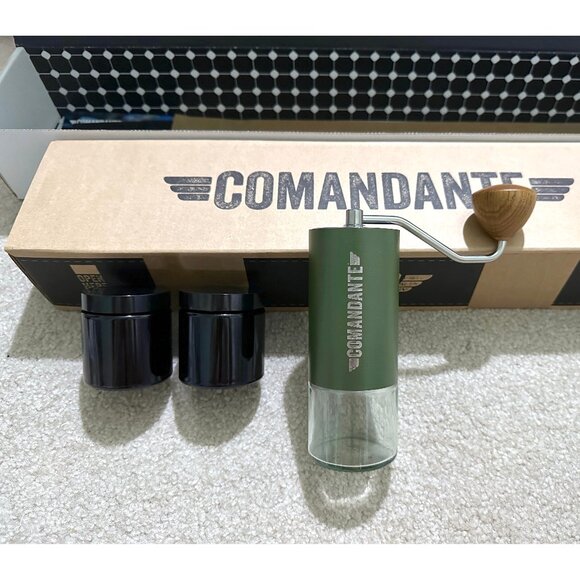Comandante C40 GRUN MK3 Nitro Blade Coffee Grinder Military Olive Green Bean Jar - Picture 2 of 15